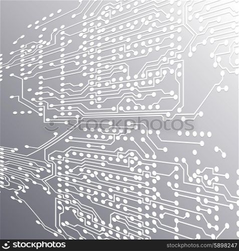 Microchip background, electronic circuit, EPS10 vector illustration.