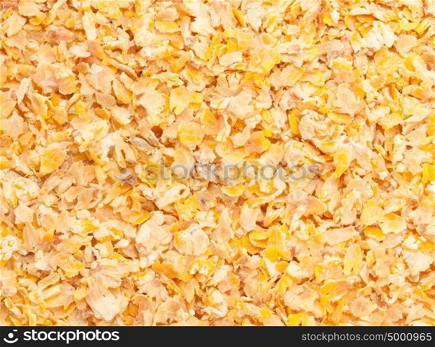 micronized corn background. food for horse