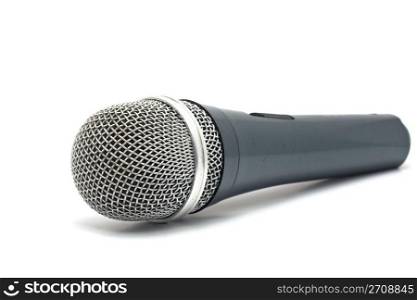 microphone for karaoke isolated on white background