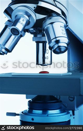 Microscope research closeup