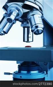 Microscope research closeup
