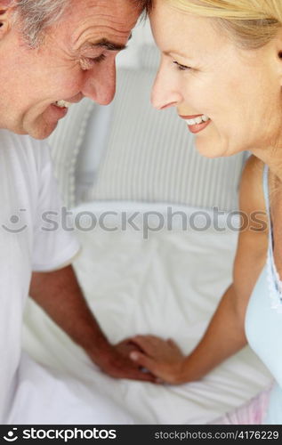 Mid age couple in love