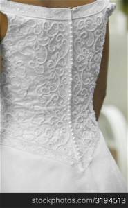 Mid section view of a bride