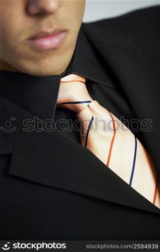 Mid section view of a businessman