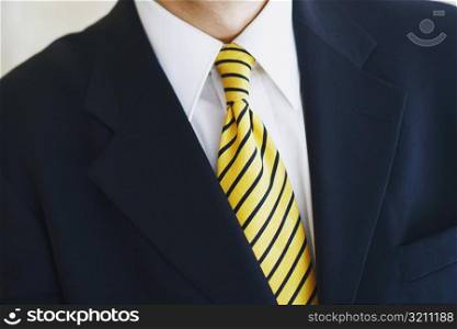 Mid section view of a businessman