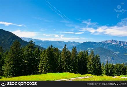 Midday in the Bavarian Alps, Germany