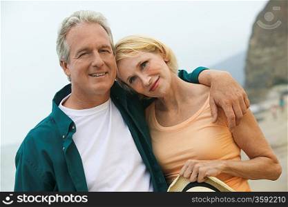 Middle-Aged Couple at Beach