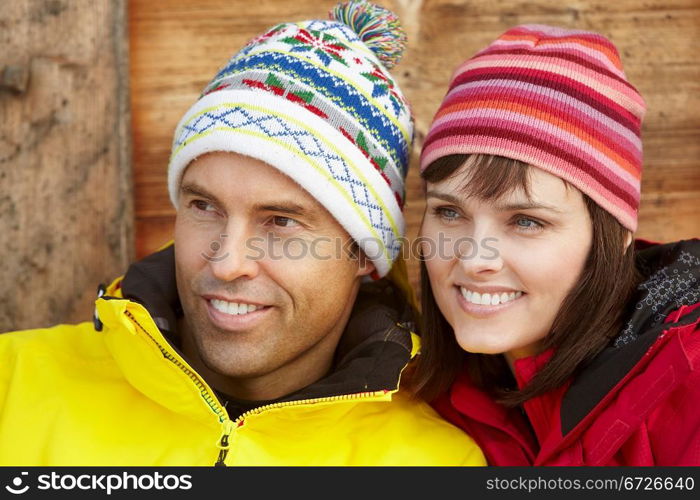 Middle Aged Couple Dressed For Cold Weather