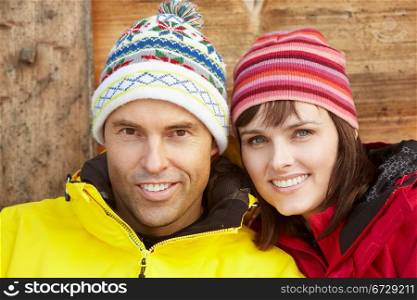 Middle Aged Couple Dressed For Cold Weather