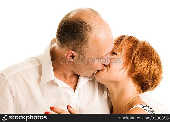 Middle-aged couple in love