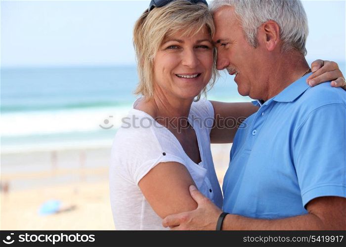 Middle-aged couple on holidays