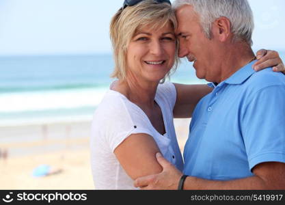 Middle-aged couple on holidays