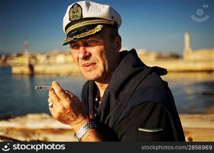 Middle-aged sailor