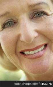 Middle Aged Woman Smiling At The Camera