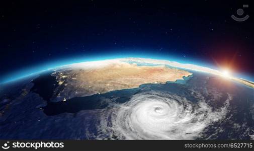 Middle East from space. 3d rendering. Middle East from space. Elements of this image furnished by NASA. 3d rendering. Middle East from space. 3d rendering