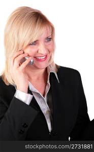 Middleaged businesswoman with cellphone 2