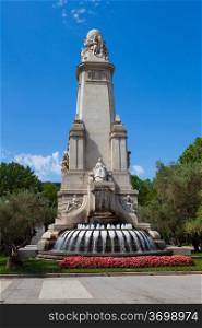 Miguel de Cervantes Monument, Madrid, Spain