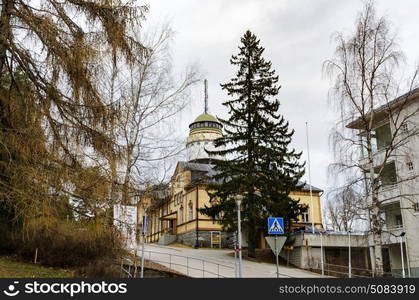 Mikkeli, Suomi or Finland. Water tower Naisvuori in Mikkeli, Finland