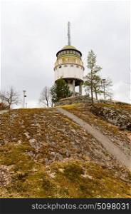 Mikkeli, Suomi or Finland. Water tower Naisvuori in Mikkeli, Finland