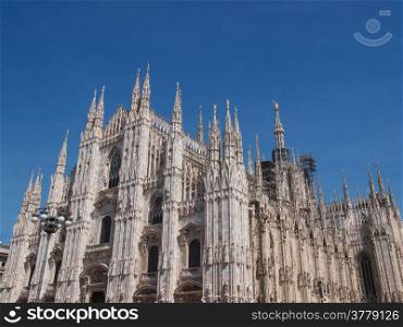 Milan Cathedral. Duomo di Milano gothic cathedral church Milan Italy