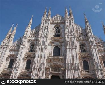 Milan Cathedral. Duomo di Milano gothic cathedral church Milan Italy