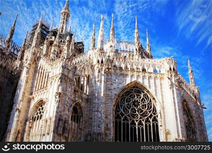Milan Cathedral, Duomo di Milano, one of the largest churches in the world. Milan Cathedral, Duomo di Milano, one of the largest churches in the world .