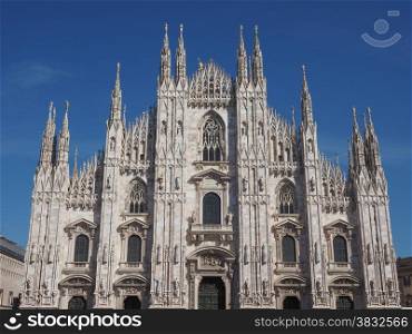 Milan Cathedral. Milan cathedral aka Duomo di Milano gothic church