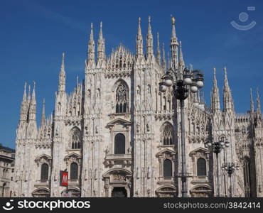 Milan Cathedral. Milan cathedral aka Duomo di Milano gothic church