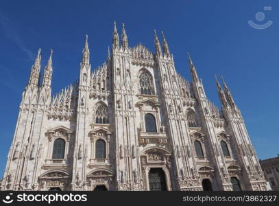 Milan Cathedral. Milan cathedral aka Duomo di Milano gothic church