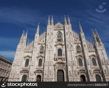 Milan Cathedral. Milan cathedral aka Duomo di Milano gothic church