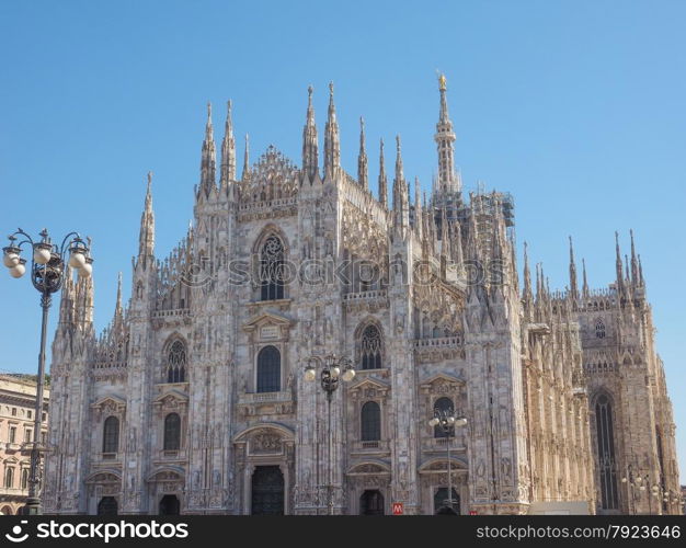 Milan Cathedral. Milan cathedral aka Duomo di Milano gothic church