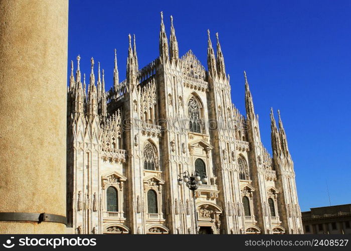 Milan Cathedral or Duomo di Milano is the gothic cathedral church of Milan, Italy .. Milan Cathedral or Duomo di Milano is the gothic cathedral church of Milan, Italy