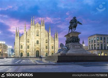 Milan Cathedral the famous place in Milan, Italy.