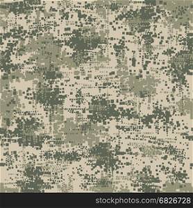 Military army uniform pixel seamless pattern. Military army uniform pixel seamless pattern. Vector camouflage digital soldier background texture