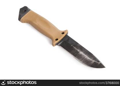 military knife isolated on a white background