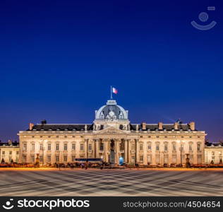 Military school building in Paris, France