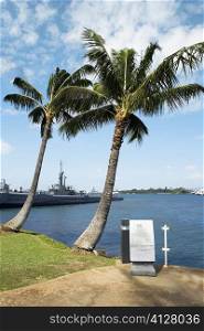 Military ship in the sea, USS Bowfin, Pearl Harbor, Honolulu, Oahu, Hawaii Islands, USA