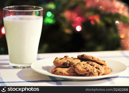 Milk and cookies for Santa