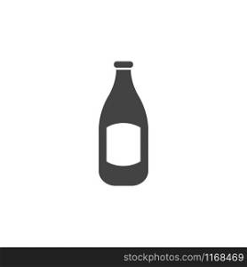 Milk bottle icon isolated design graphic vector