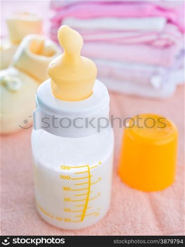 milk in bottle