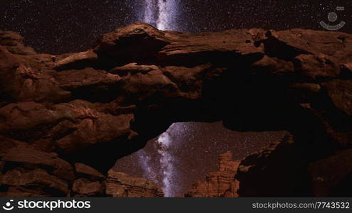 milky way at natural stone park the grand canyon