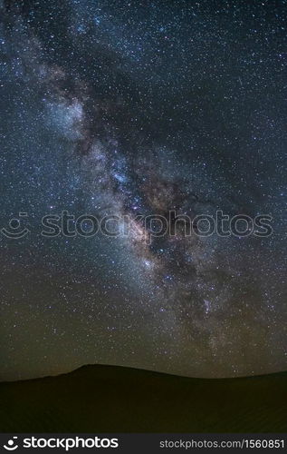 Milky way galaxy at Tar desert, Jaisalmer, India. Astro photography.. Milky way galaxy at Tar desert, Jaisalmer, India.