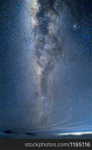 Milky Way galaxy Night colorful landscape