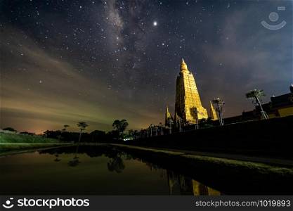 Milky way Star Night at Bang Tong temple Krabi Thailand