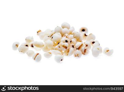 Millet grains isolated on white background