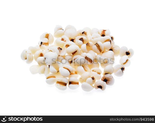 Millet grains isolated on white background