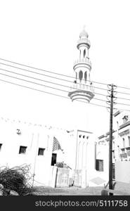 minaret and religion in clear sky in oman muscat the old mosque