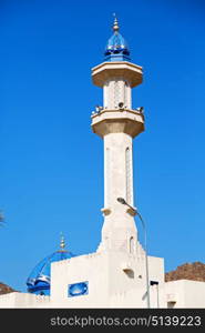 minaret and religion in clear sky in oman muscat the old mosque