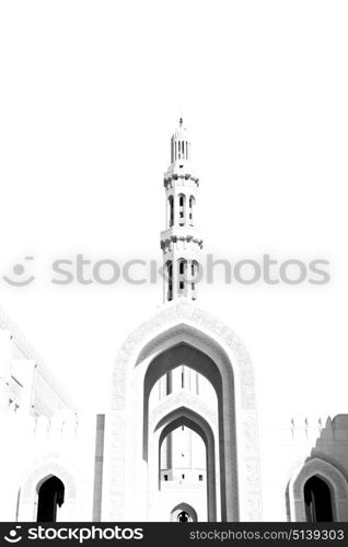 minaret and religion in clear sky in oman muscat the old mosque