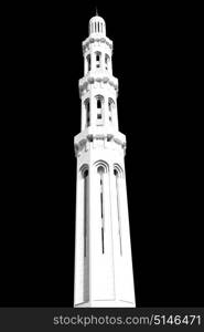 minaret and religion in clear sky in oman muscat the old mosque